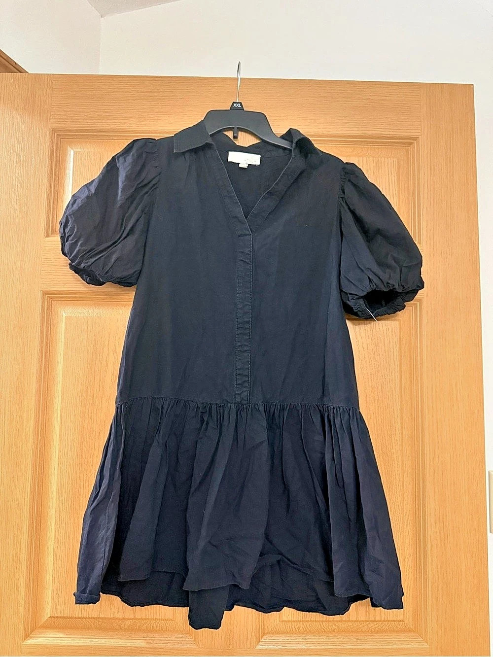 Pinch Milani Puff Sleeve Mini Dress Black Medium
